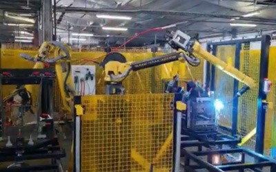 Robotic Shopping Trolley Welding